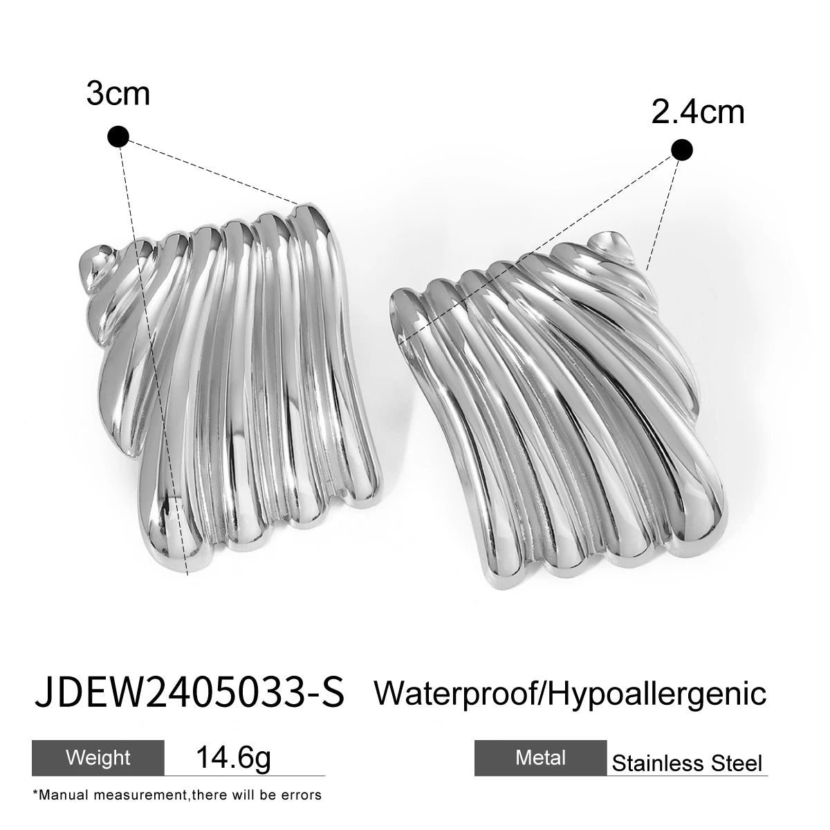 Brinco Wave Gold Khosh Brands