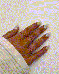 Anel Inicial Brilhante Khosh Brands