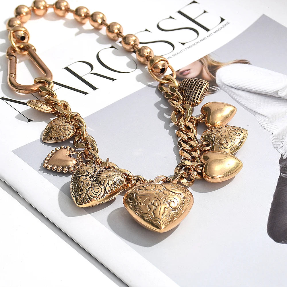 Colar Gold Heart Khosh Brands