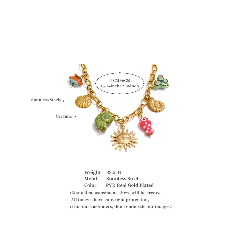 Colar Ocean Style Ceramic Khosh Brands