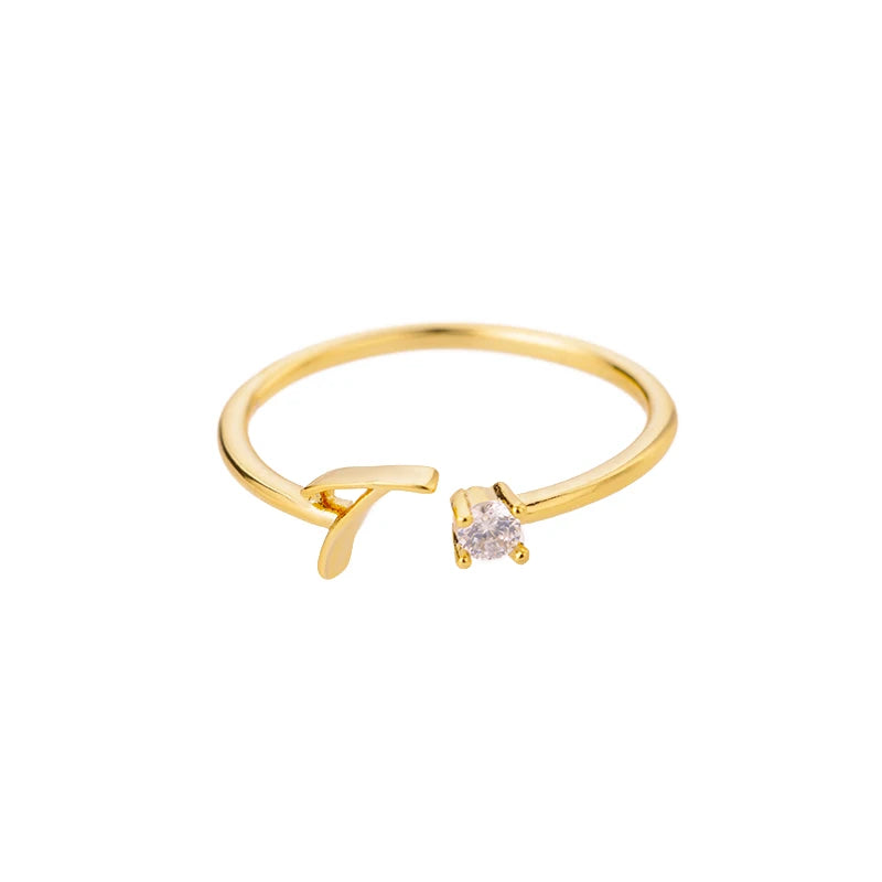 Anel Inicial Brilhante Khosh Brands
