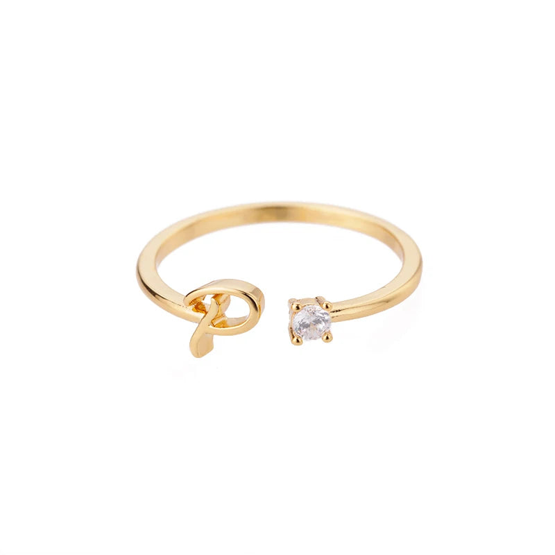 Anel Inicial Brilhante Khosh Brands