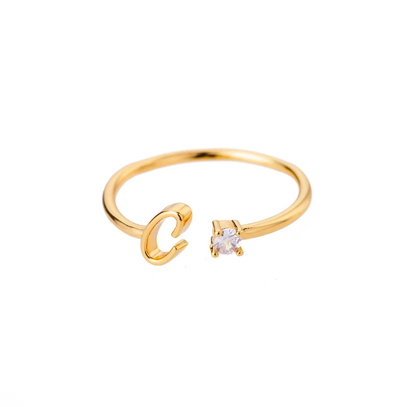 Anel Inicial Brilhante Khosh Brands