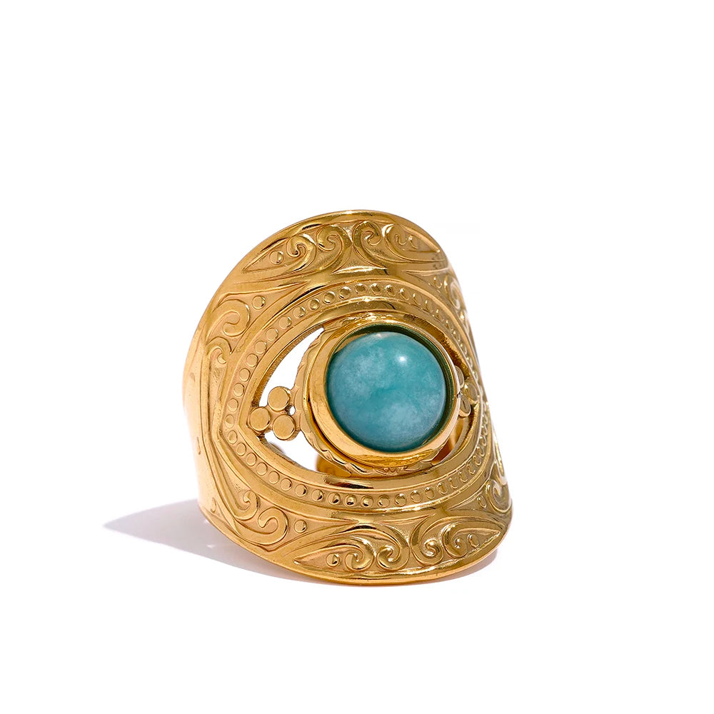 Anel Red Blue Natural Khosh Brands