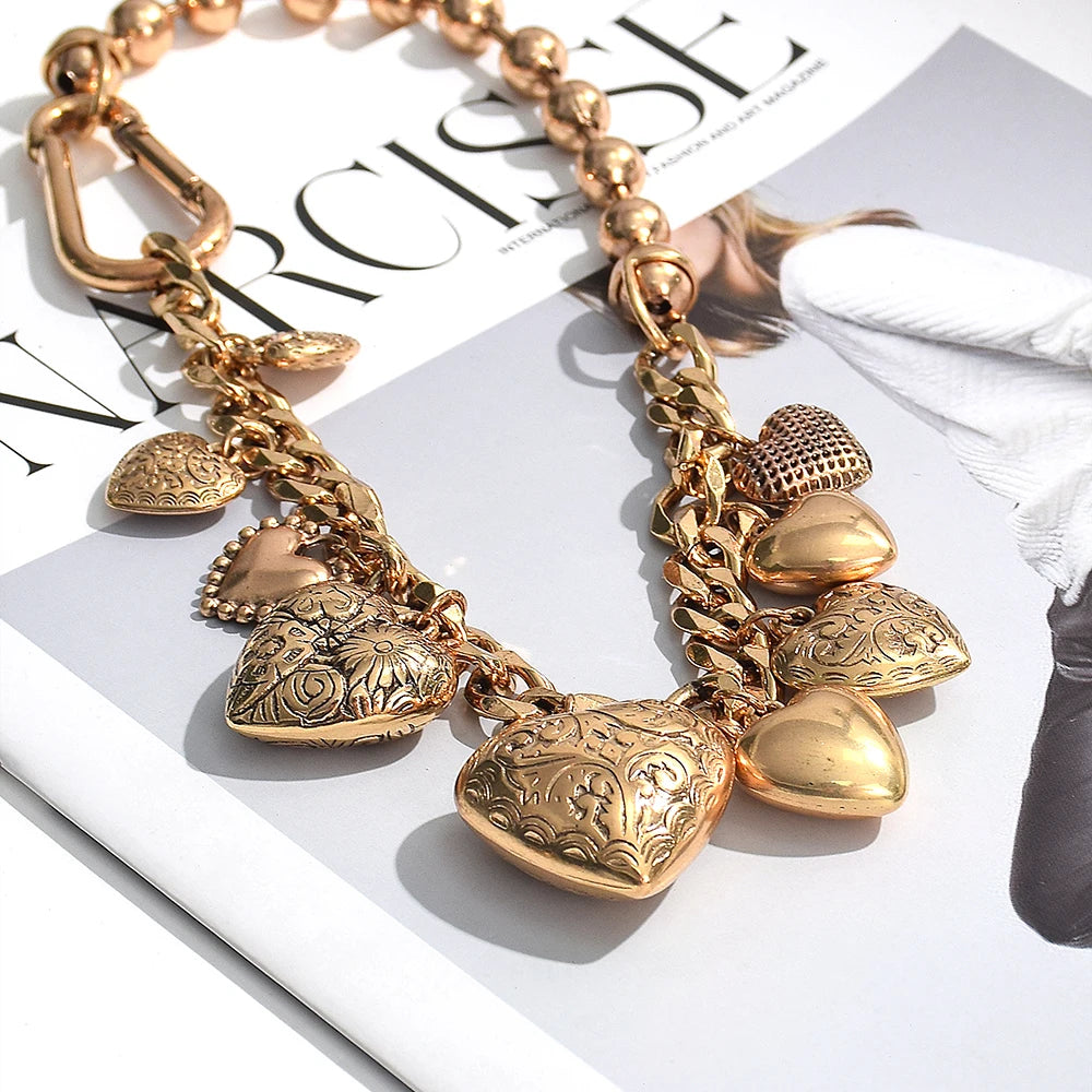 Colar Gold Heart Khosh Brands