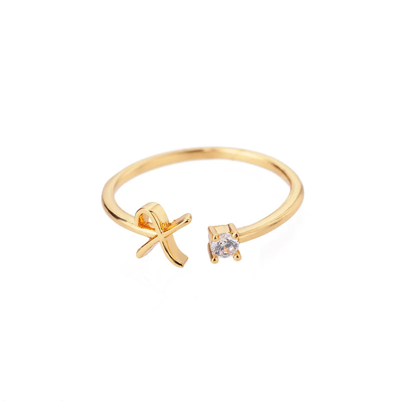 Anel Inicial Brilhante Khosh Brands