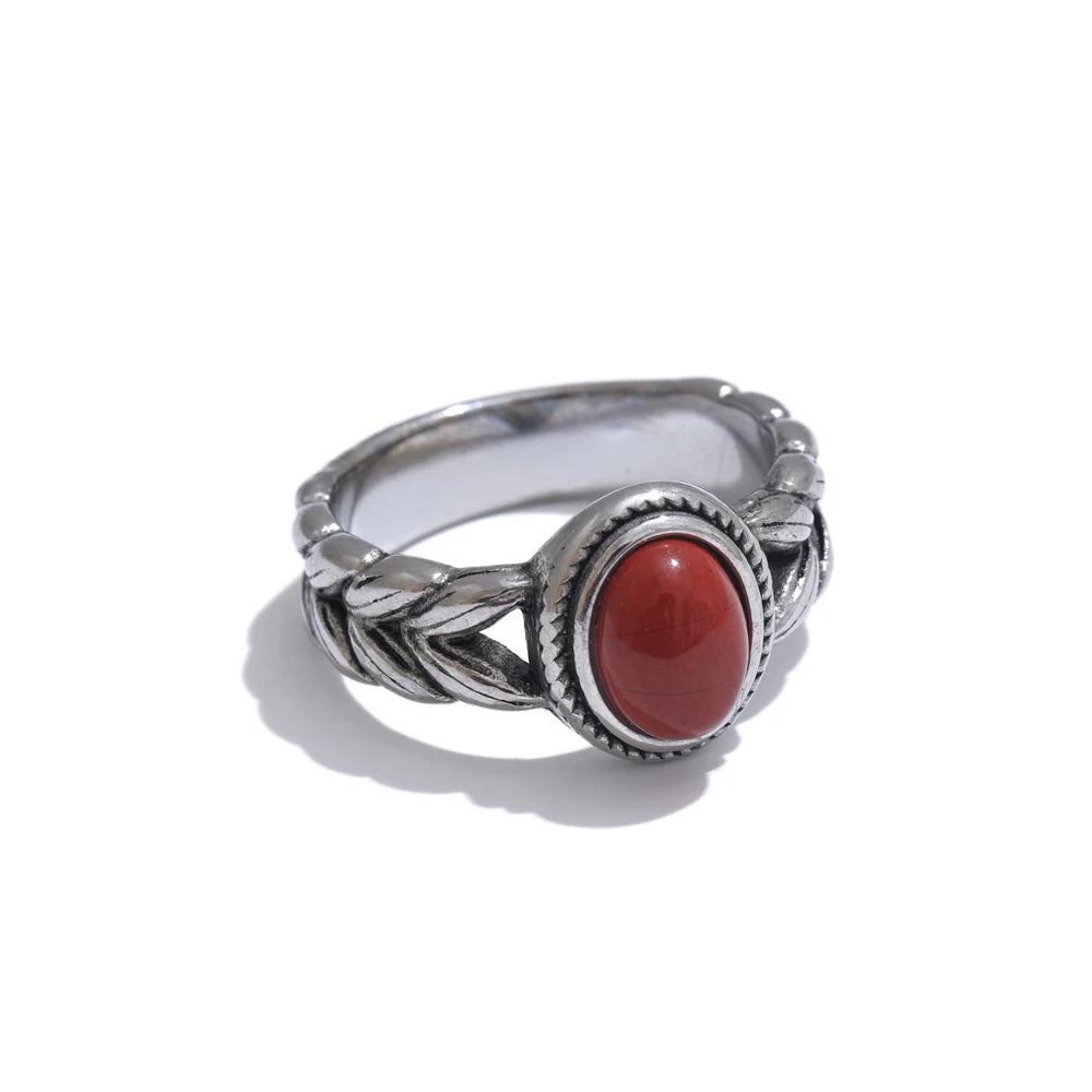 Anel Retro Red Natural Khosh Brands