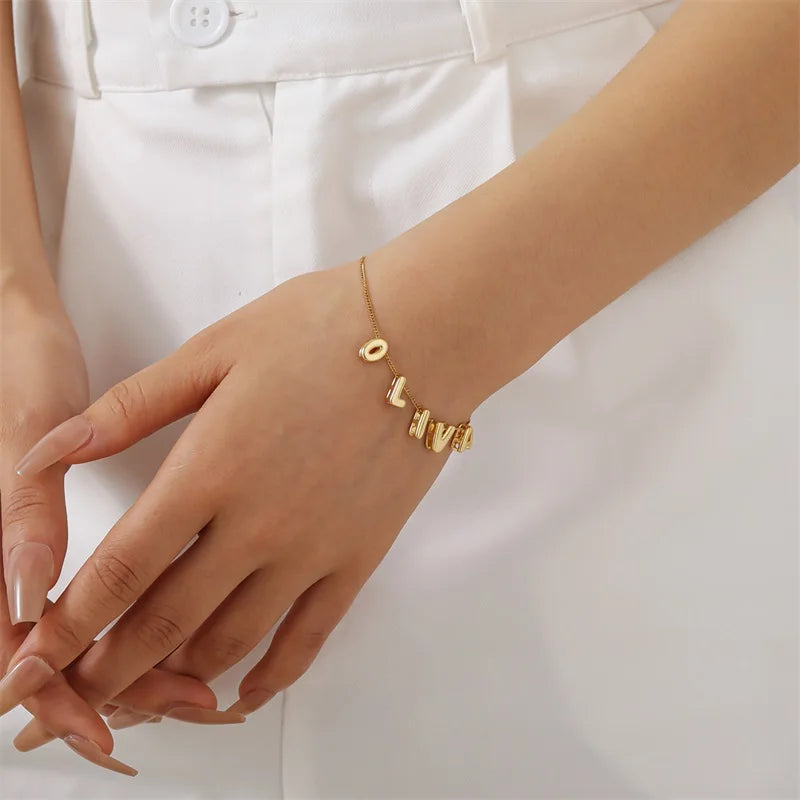 Pulseira Bubble 3D Letter Persol Khosh Brands