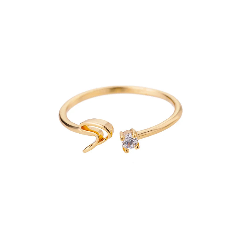 Anel Inicial Brilhante Khosh Brands
