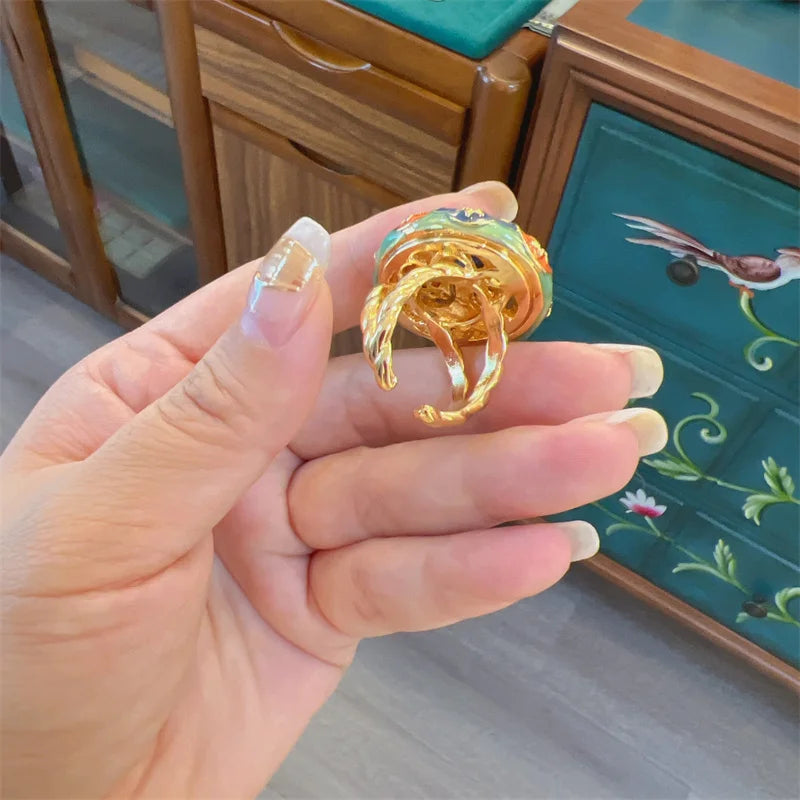 Anel Floral Gemstone Khosh Brands