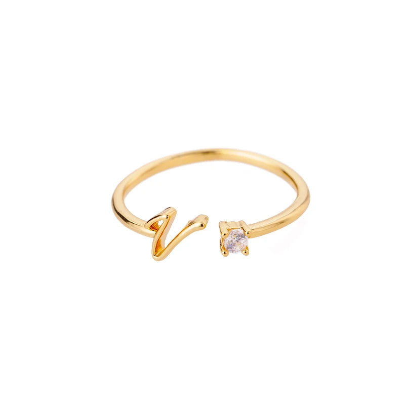 Anel Inicial Brilhante Khosh Brands