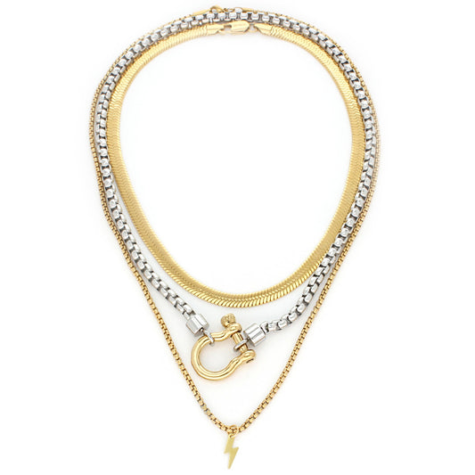 Conjunto Colar Horseshoe Khosh Brands