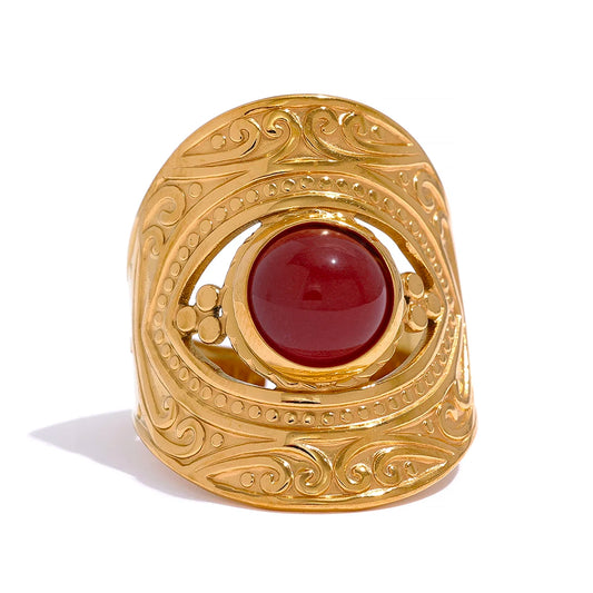 Anel Red Blue Natural Khosh Brands