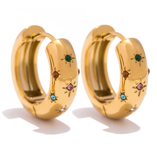 Brincos Argola Lunar - Khosh Brands