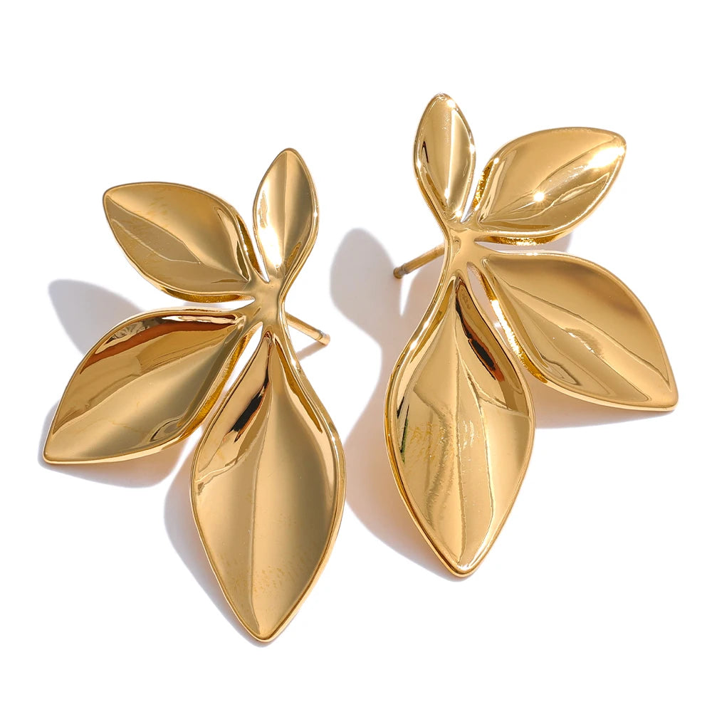 Brincos Leaves Stud Khosh Brands
