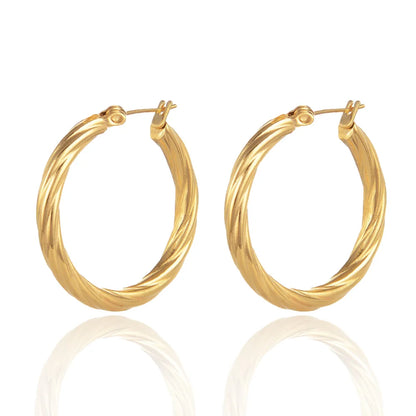 Brincos de Argola Twist Khosh Brands