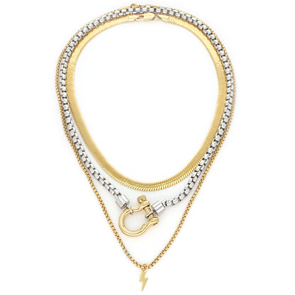 Conjunto Colar Horseshoe Khosh Brands