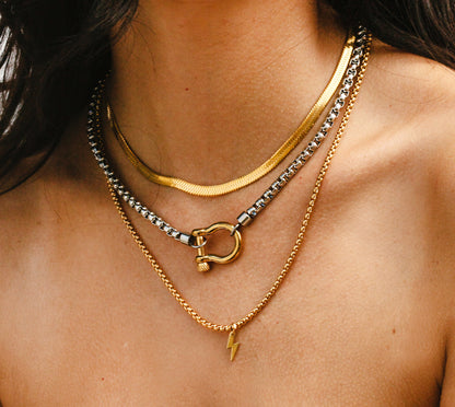 Conjunto Colar Horseshoe Khosh Brands