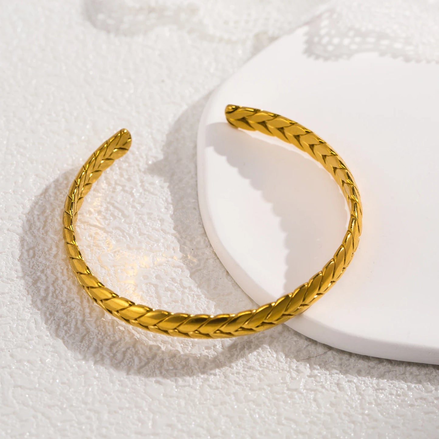 Pulseira Clássica Folhas de Trigo Khosh Brands