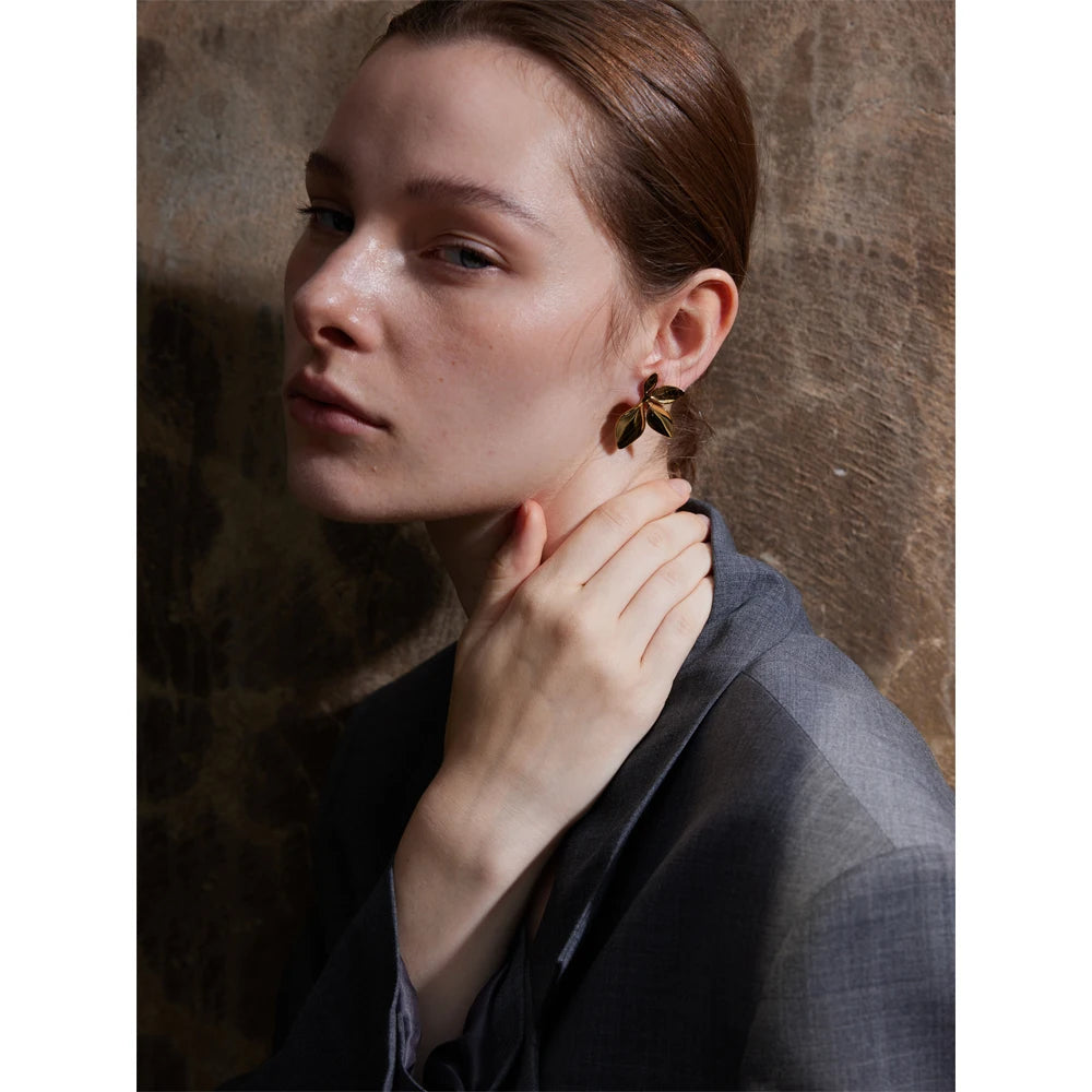 Brincos Leaves Stud Khosh Brands