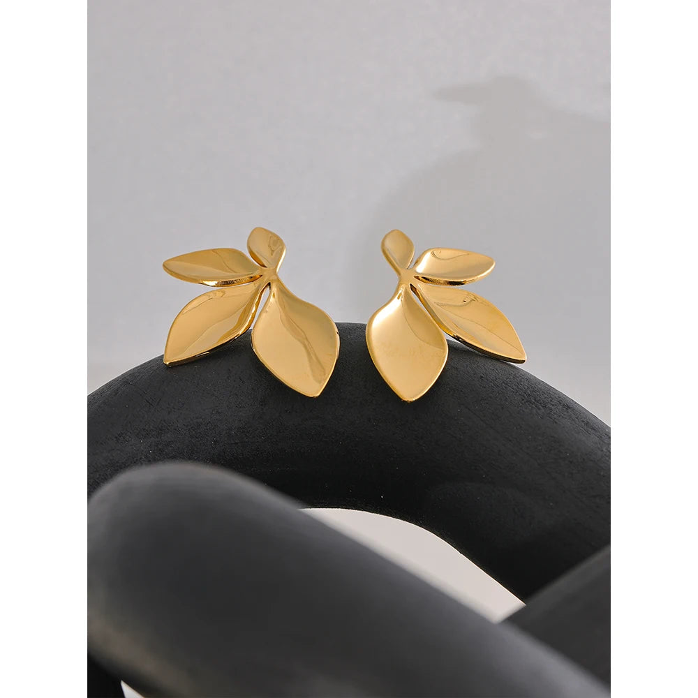 Brincos Leaves Stud Khosh Brands