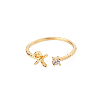 Anel Inicial Brilhante Khosh Brands