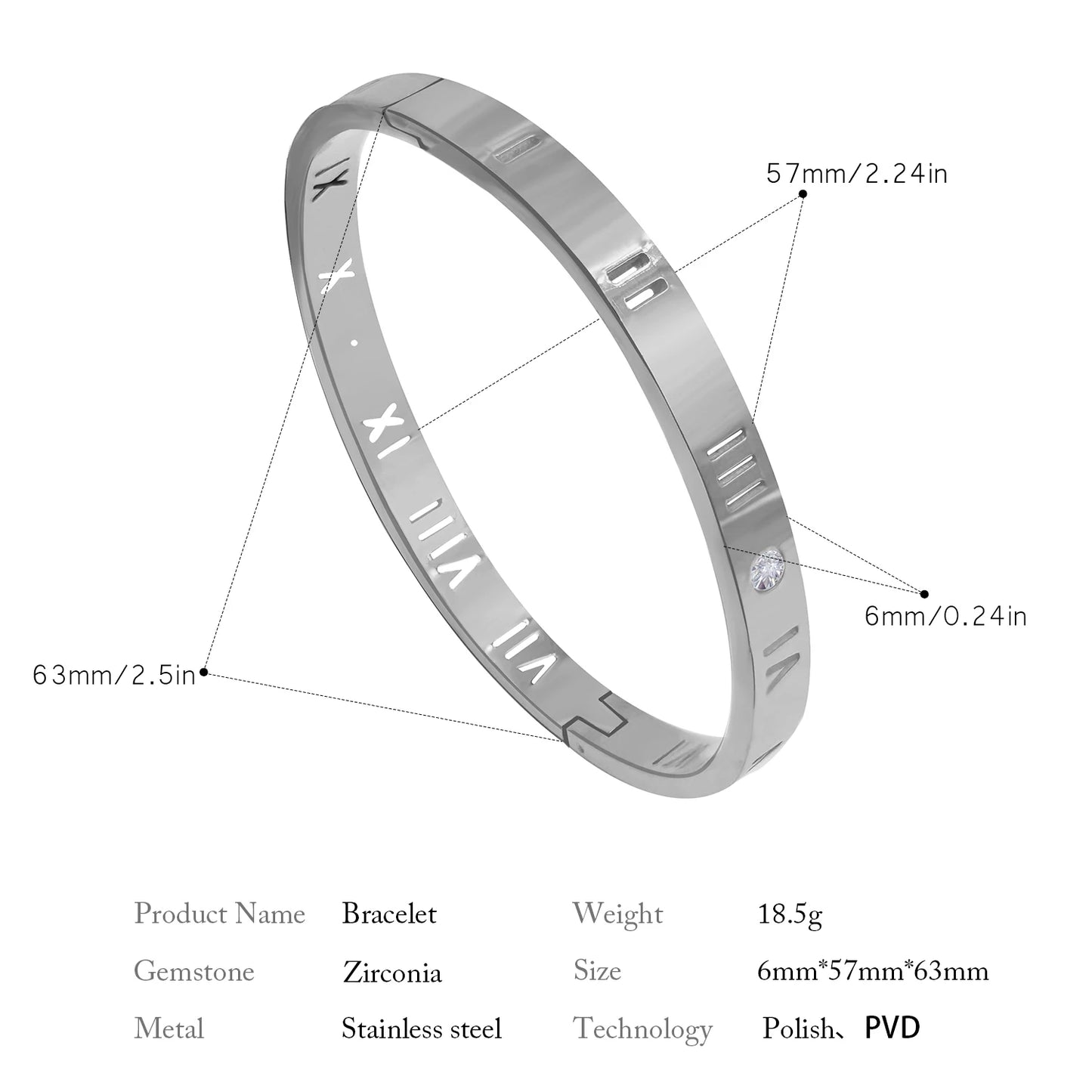 Pulseira Zircônia Romano Khosh Brands