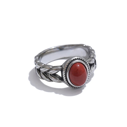 Anel Retro Red Natural Khosh Brands
