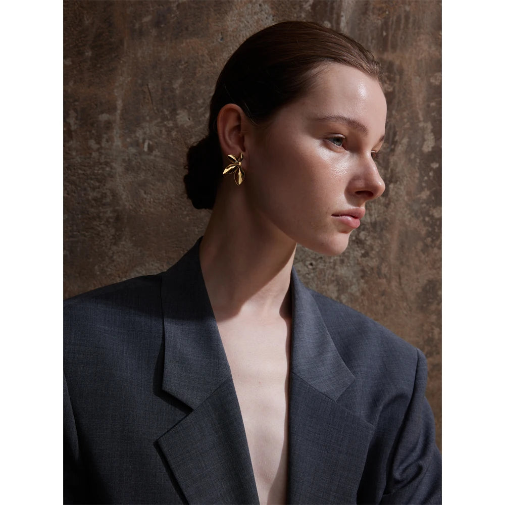 Brincos Leaves Stud Khosh Brands