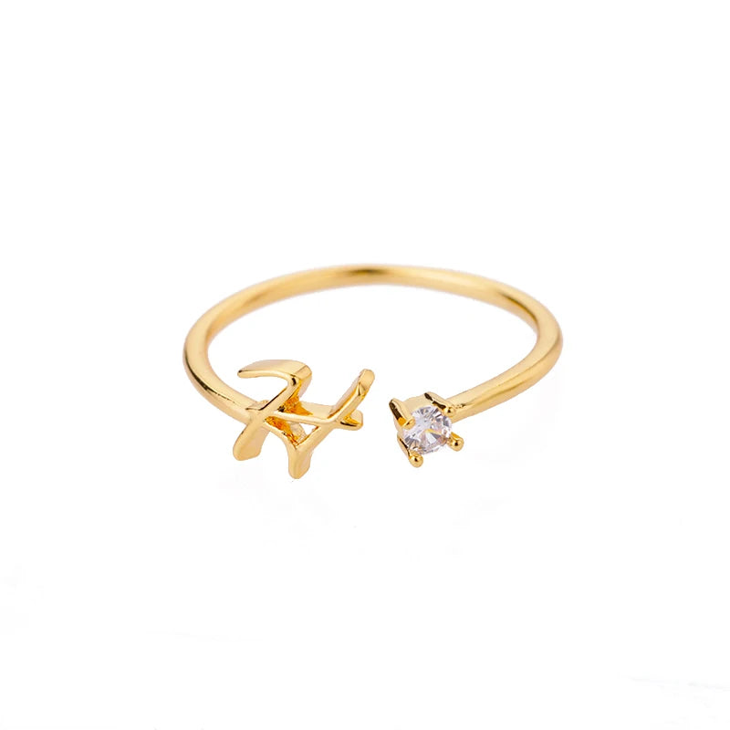 Anel Inicial Brilhante Khosh Brands