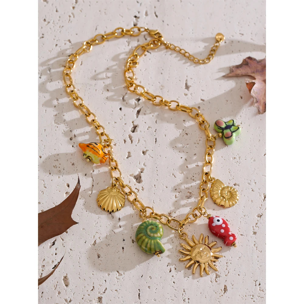 Colar Ocean Style Ceramic Khosh Brands