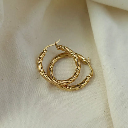 Brincos de Argola Twist Khosh Brands
