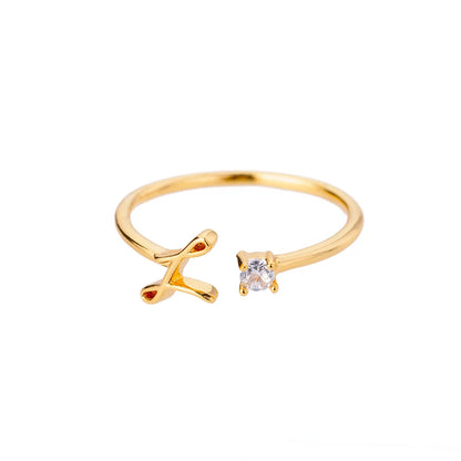 Anel Inicial Brilhante Khosh Brands