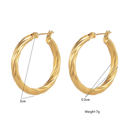 Brincos de Argola Twist Khosh Brands